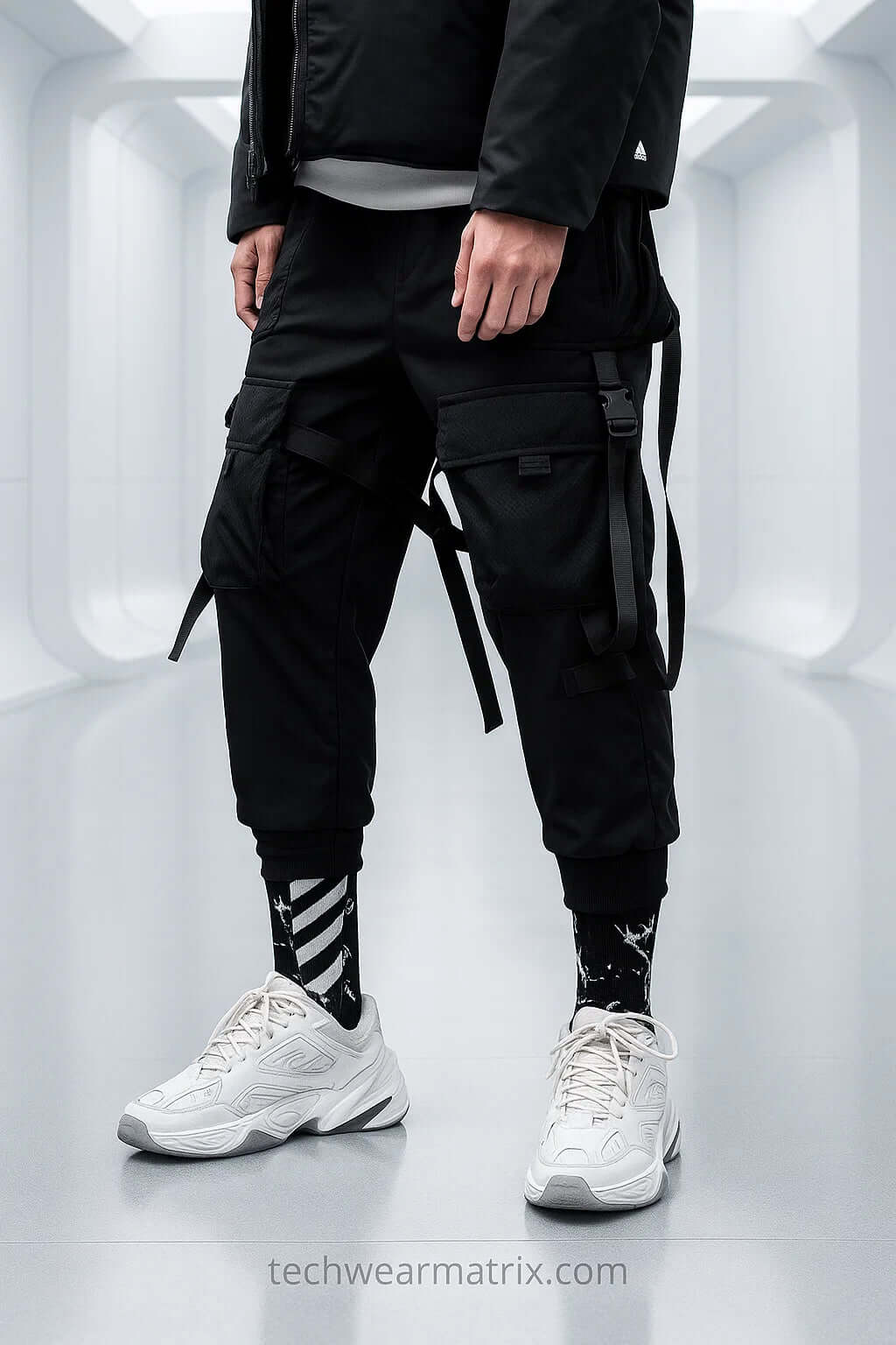 Stratos-X Techwear Pants with Straps