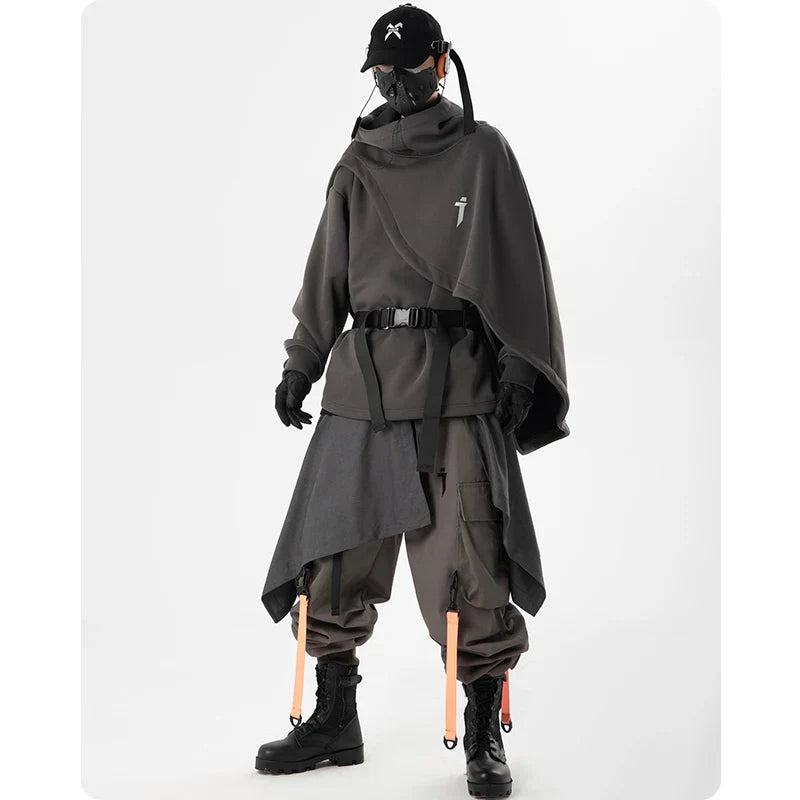 Two Piece Cloak Hoodie Cyberpunk