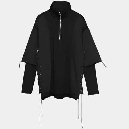 Street Turtleneck Techwear Hoodie