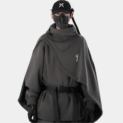 Two Piece Cloak Hoodie Cyberpunk