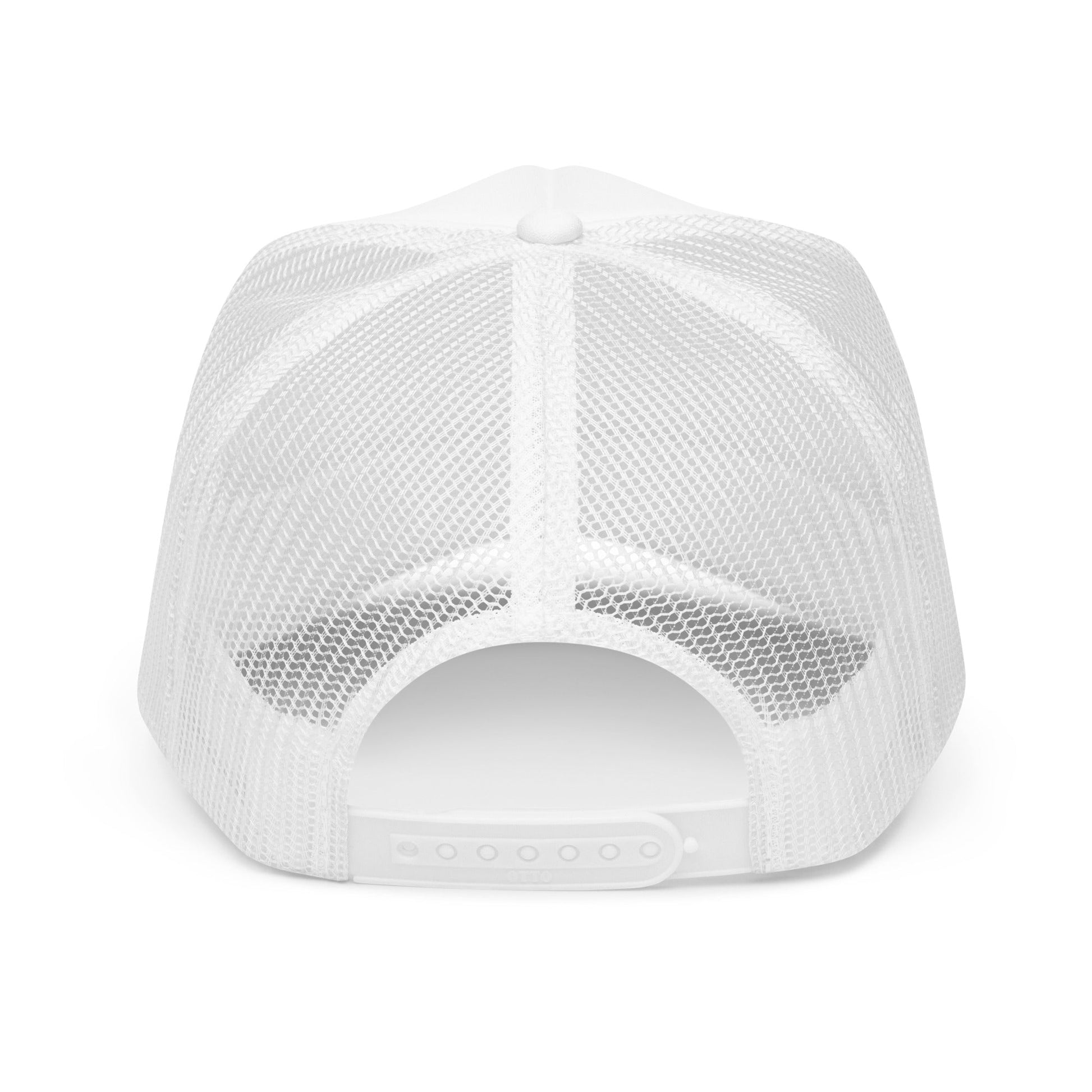 White Barcode Trucker Hat