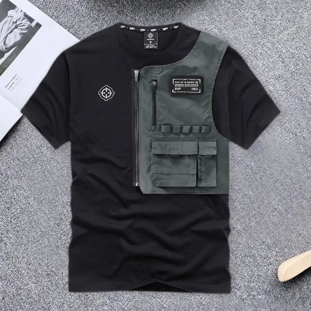 Zipper Detachable Techwear Tshirt