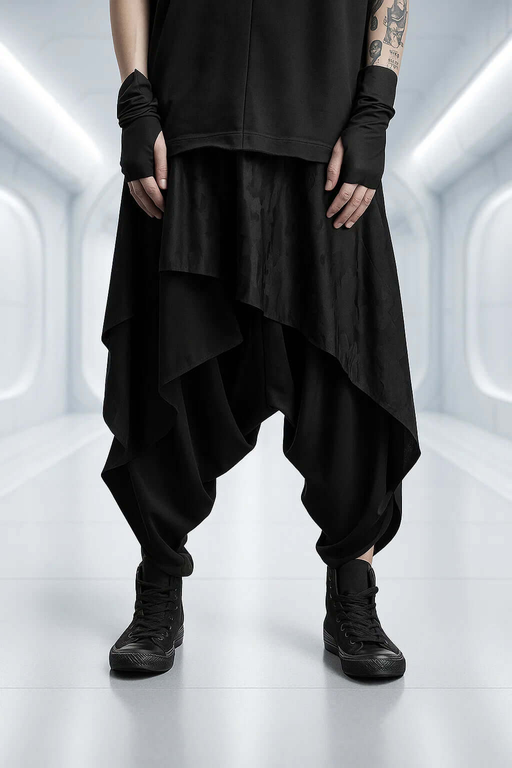 Silent Veil Layered Ninja Pants