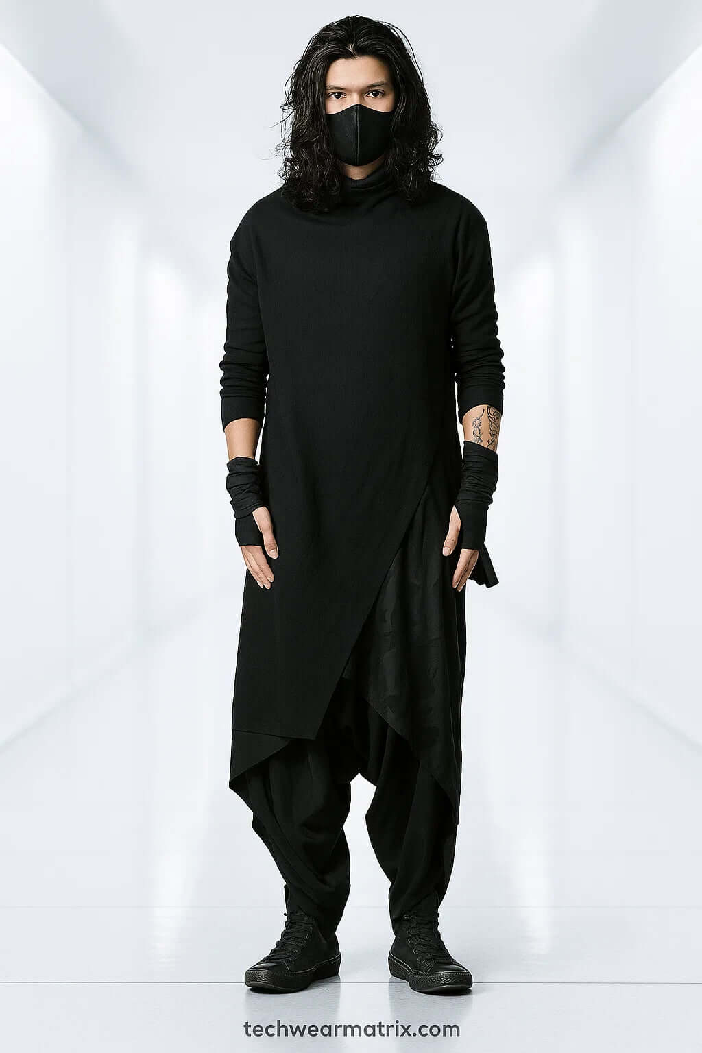 Silent Veil Layered Ninja Pants