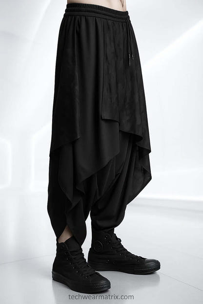 Silent Veil Layered Ninja Pants