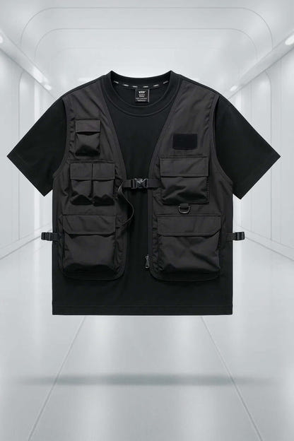 Cipher-2V Dual-Layer Techwear T-Shirt x Drift Co.