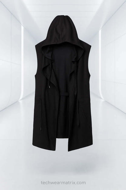 Nova-V Sleeveless Hooded Techwear Jacket