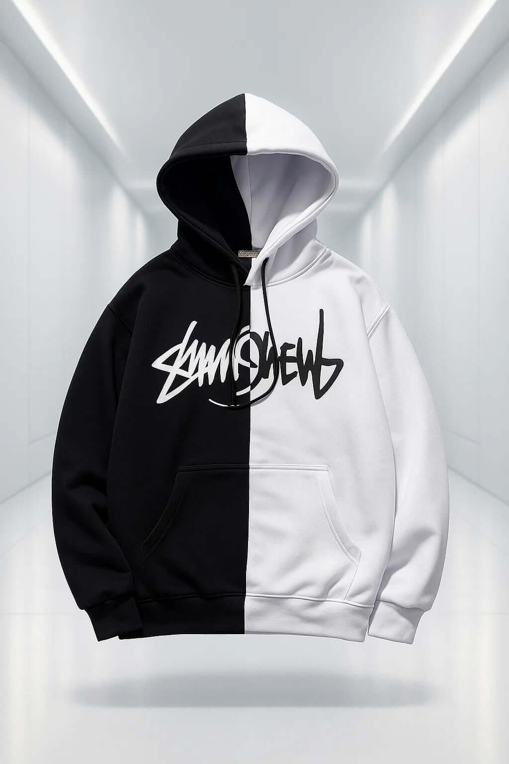 Duality-01 Split Techwear Hoodie