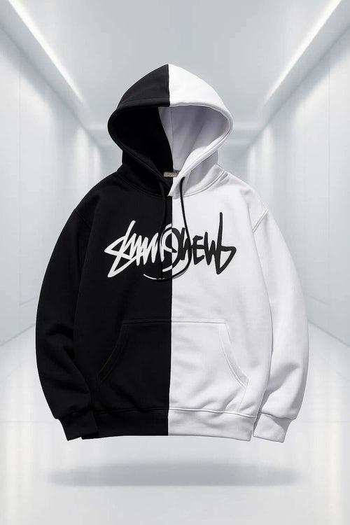 Duality-01 Split Techwear Hoodie