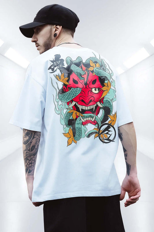 Oni-Code Japanese Techwear Mask Shirt