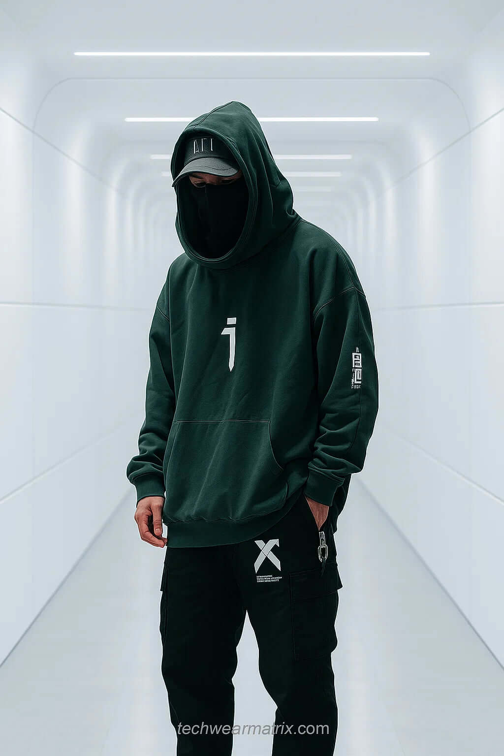 NeoSpecter Futuristic Techwear Hoodie x Tachyon Co.