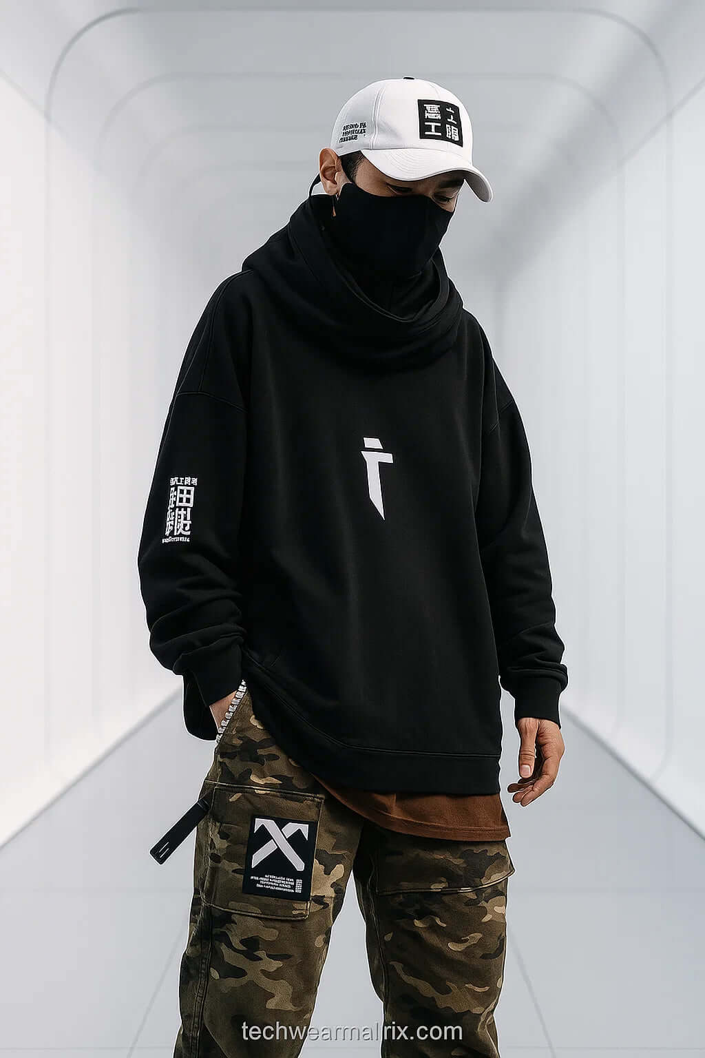 NeoSpecter Futuristic Techwear Hoodie x Tachyon Co.