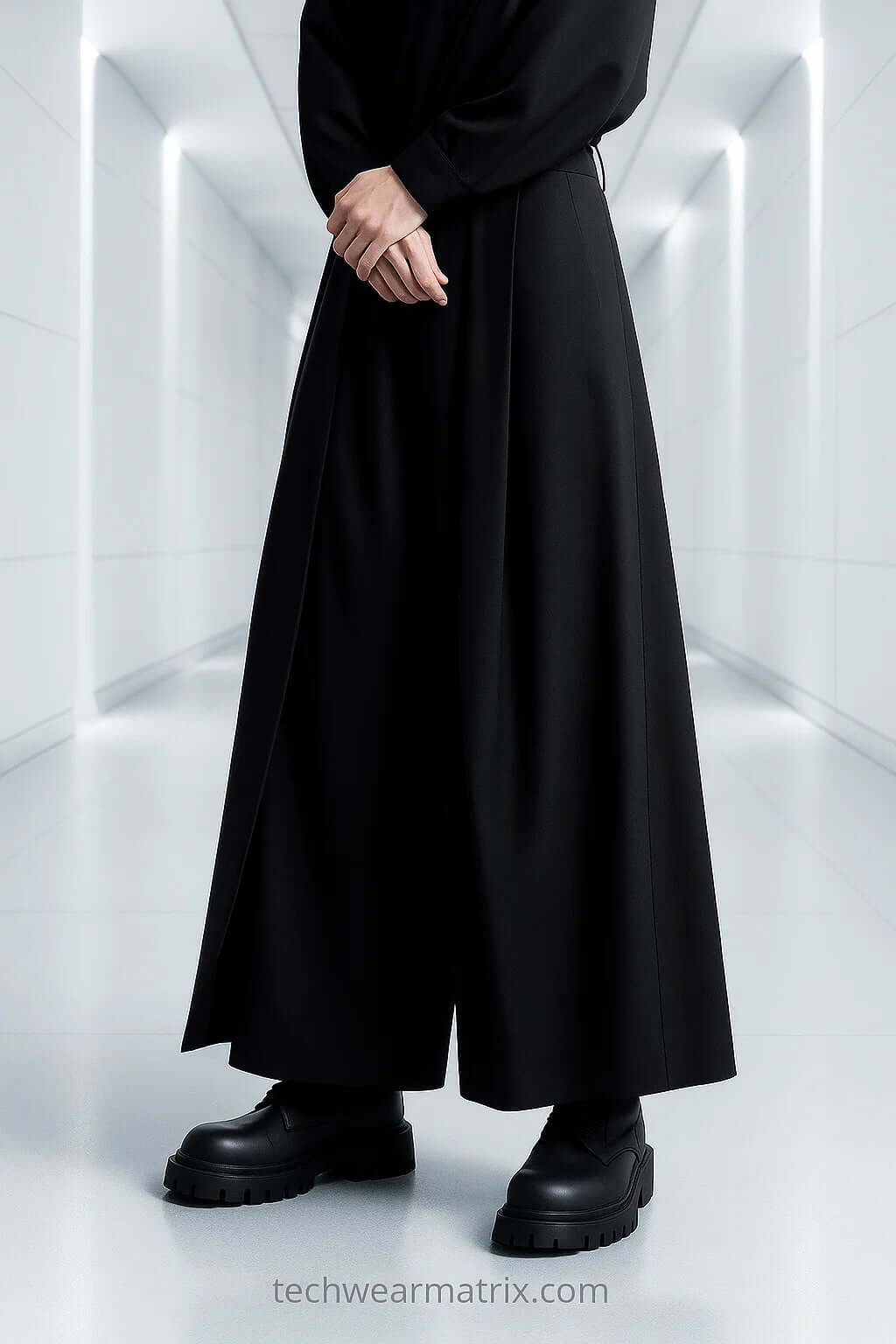 Hashima Long Skirt Techwear Pants