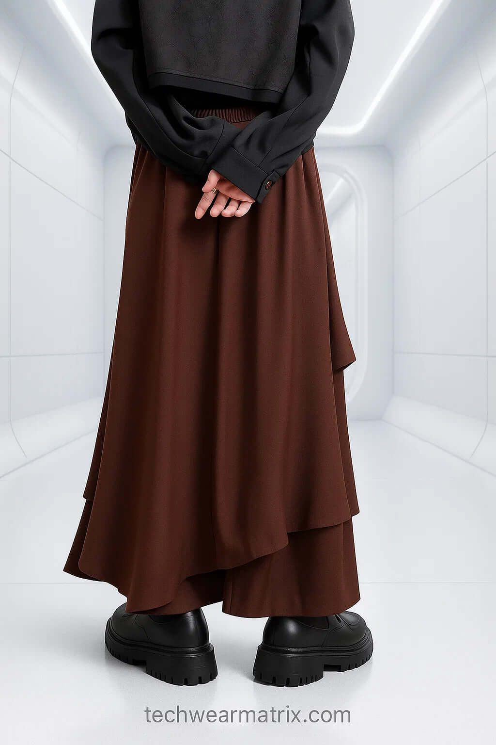Hashima Long Skirt Techwear Pants