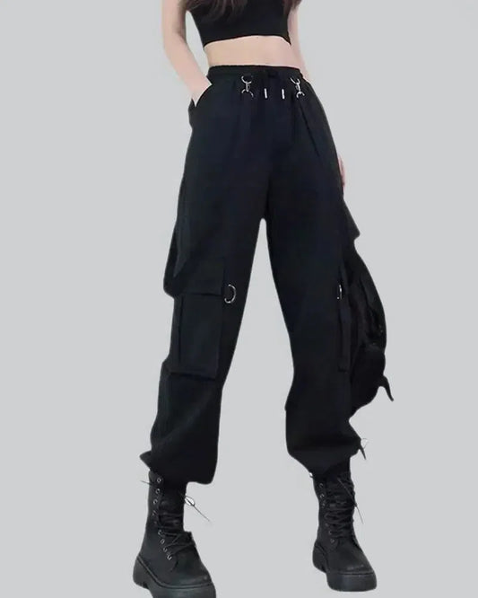 Black Pants With Straps