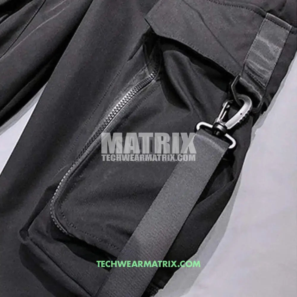 Black Slim Fit Cargo Pants