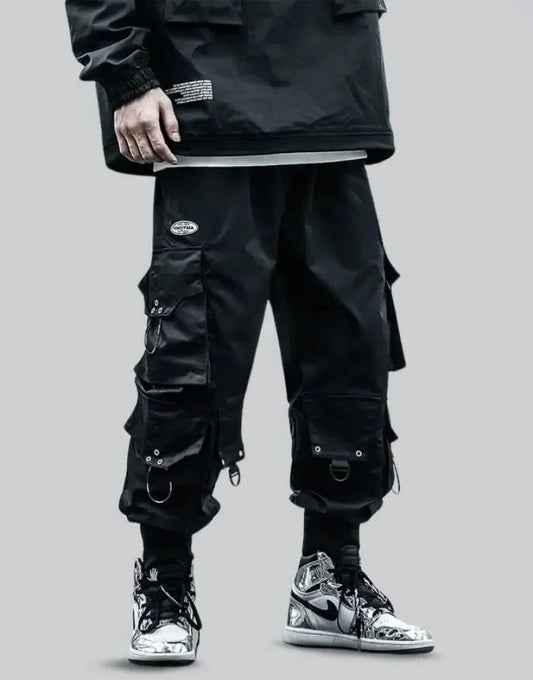 Black Techwear Cargo Pants