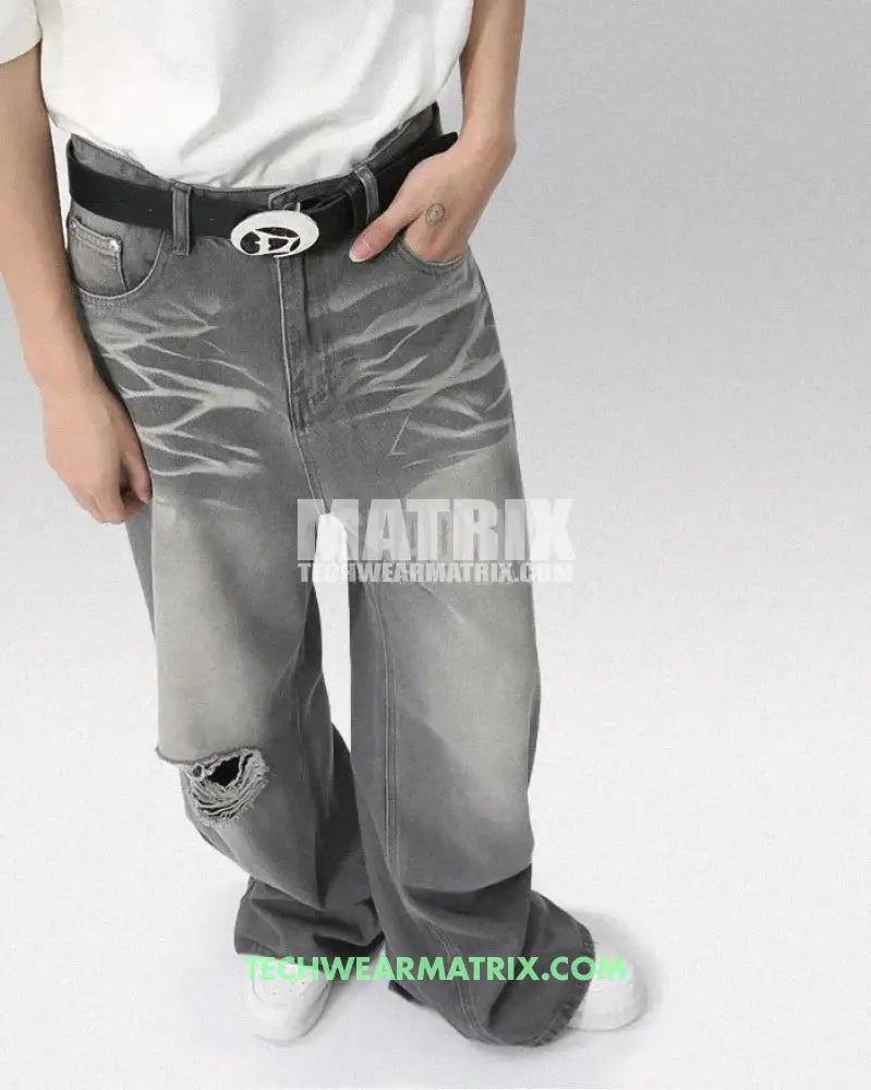 Grey Y2K Jeans