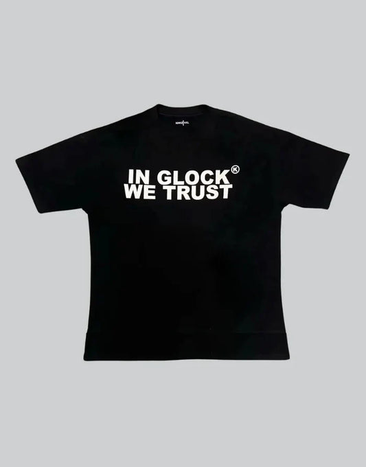 In Glock We Trust Shirt - Bold Techwear Streetwear Design