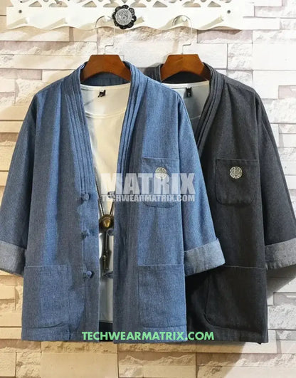 Men’s Denim Kimono