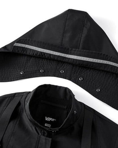 Vector-H Futuristic Short-Sleeve Hooded Jacket