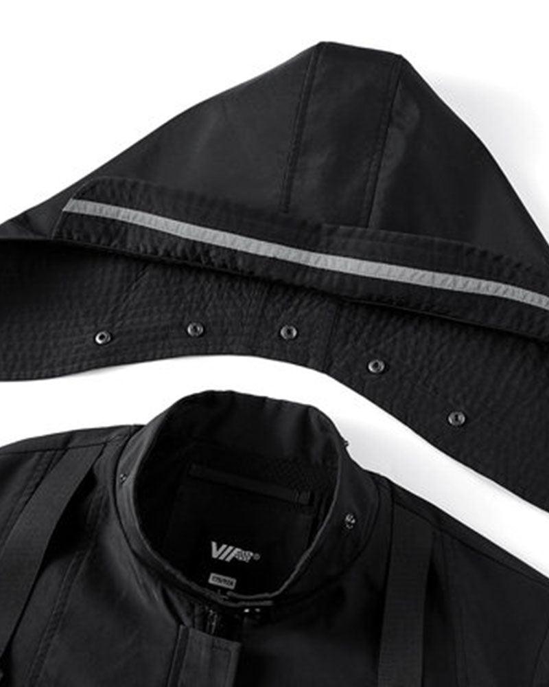Vector-H Futuristic Short-Sleeve Hooded Jacket
