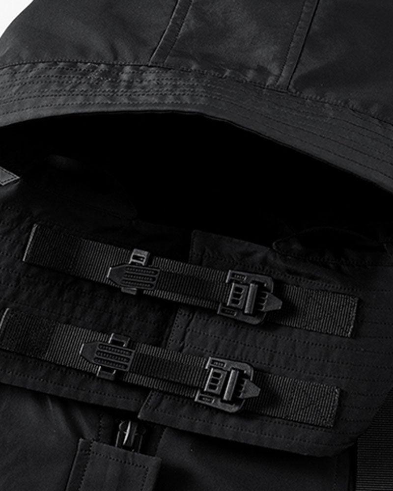 Vector-H Futuristic Short-Sleeve Hooded Jacket