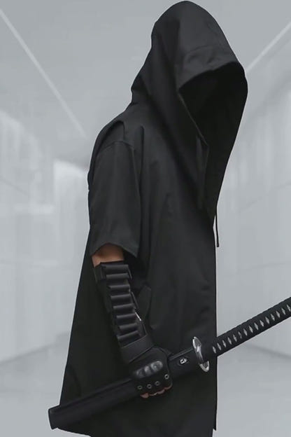 Nova-V Sleeveless Hooded Techwear Jacket
