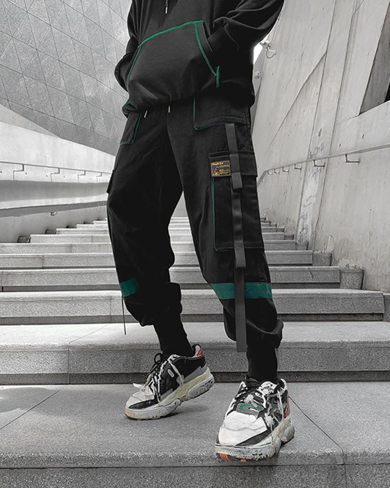 Riddle Me This Patchwork Cargo Pants - Techwear Official