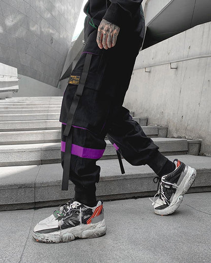 Riddle Me This Patchwork Cargo Pants - Techwear Official