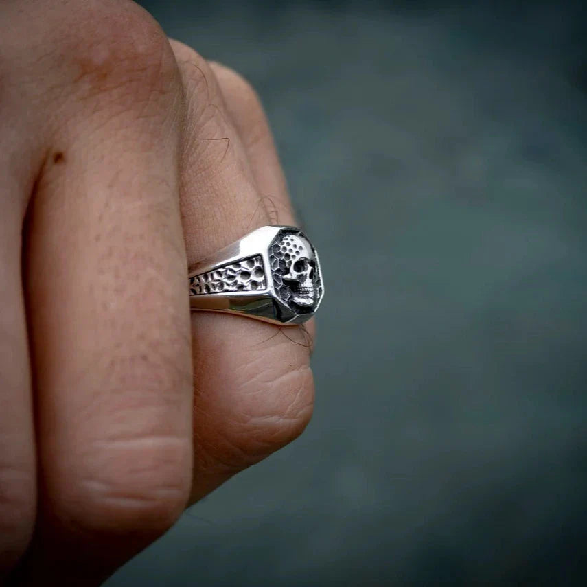 Signet Skull Ring