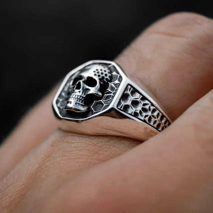 Signet Skull Ring