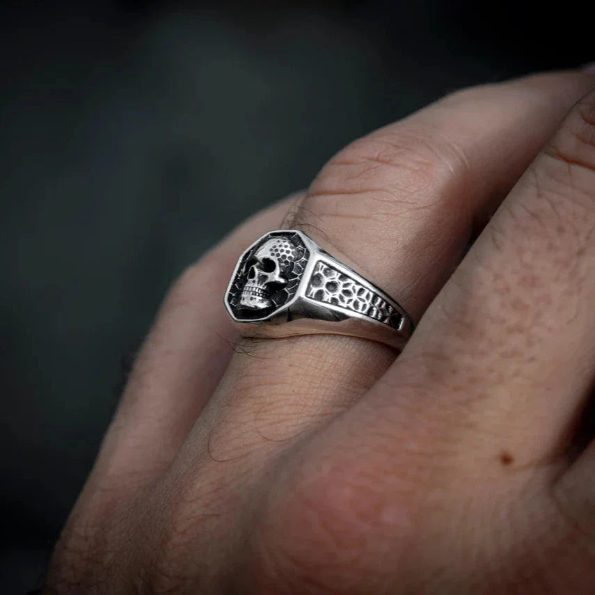 Signet Skull Ring