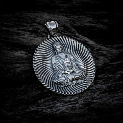 Silver Buddha Pendant