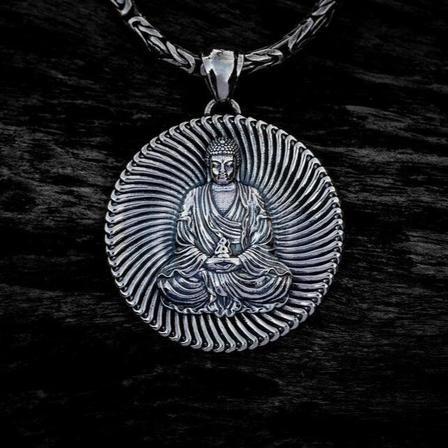 Silver Buddha Pendant