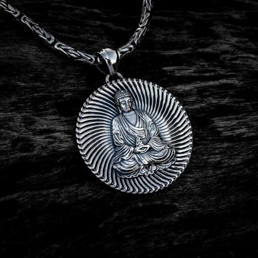 Silver Buddha Pendant