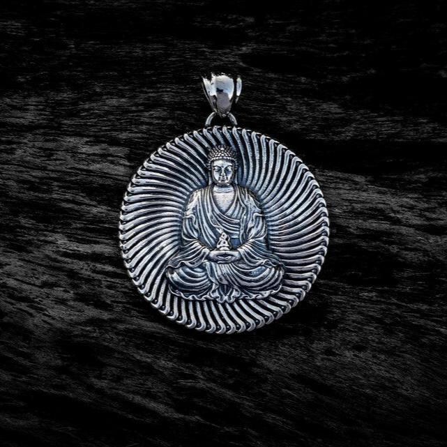 Silver Buddha Pendant