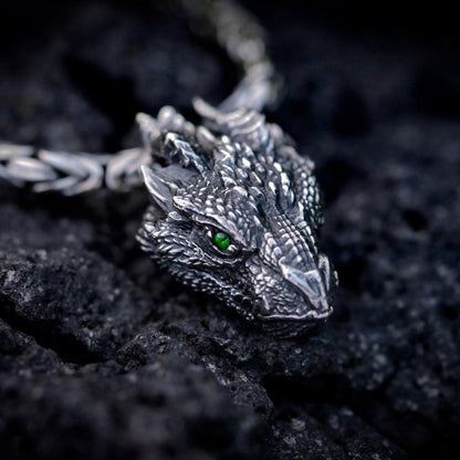 Silver Dragon Necklace