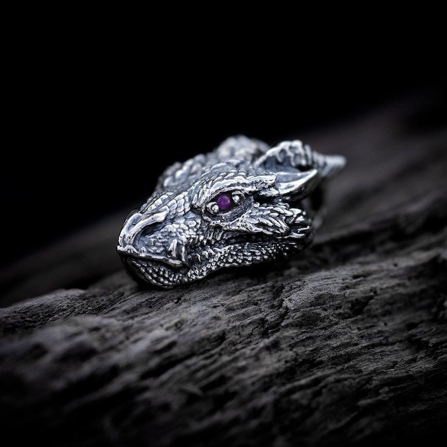 Silver Dragon Necklace