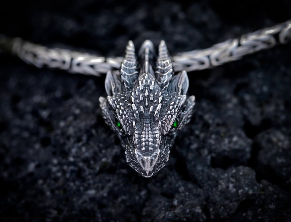 Silver Dragon Necklace