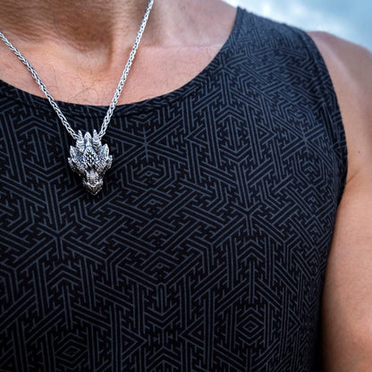 Silver Dragon Pendant