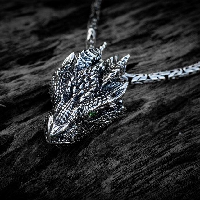 Silver Dragon Pendant