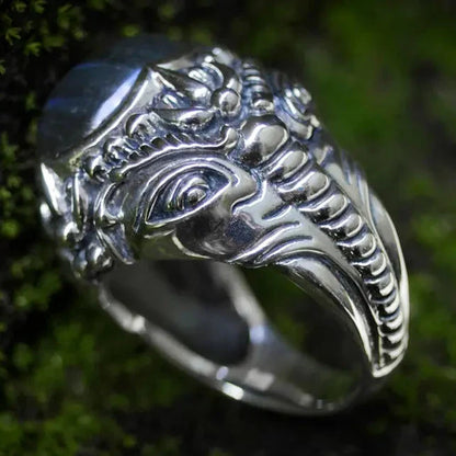 Silver Elephant Ring