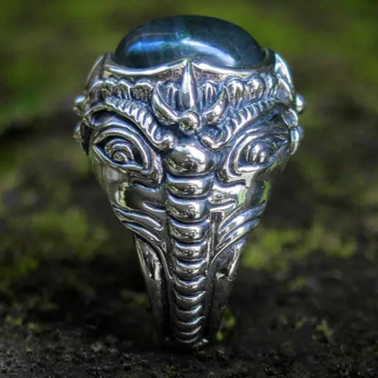 Silver Elephant Ring