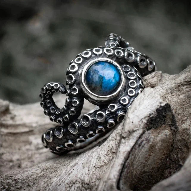 Silver Octopus Ring