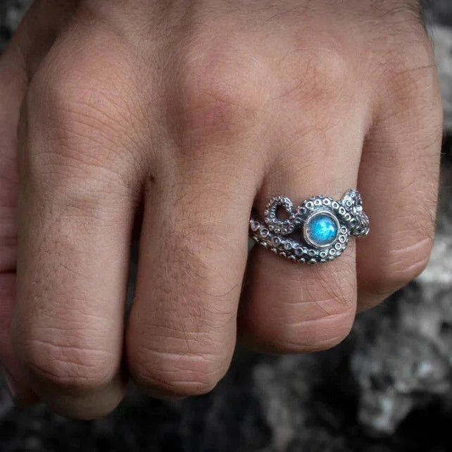 Silver Octopus Ring