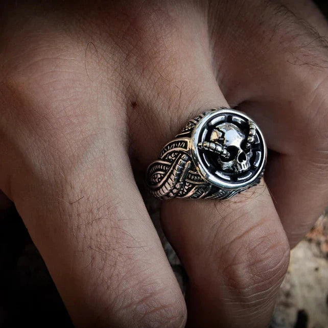 Silver Skull Ring