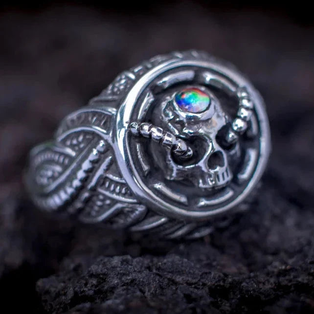 Silver Skull Ring