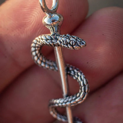 Silver Snake Pendant