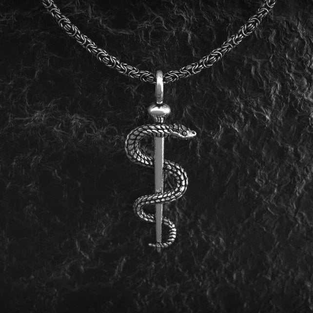 Silver Snake Pendant